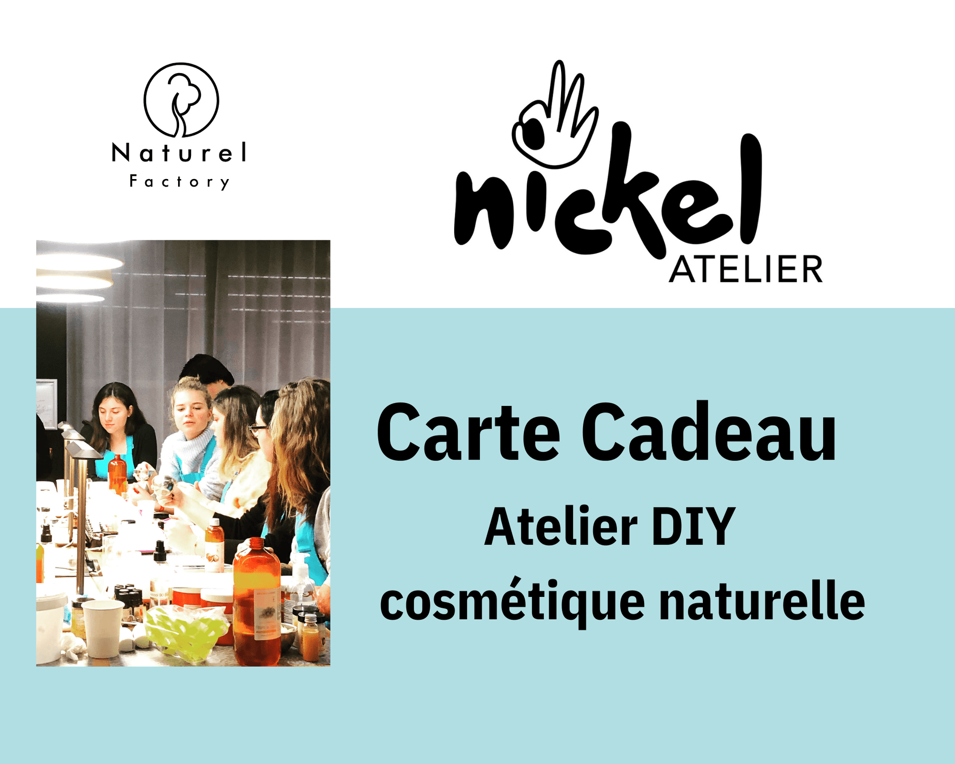 Carte Cadeau Atelier DIY Cosmétique Naturelle