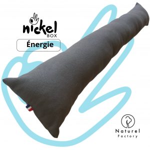 Nickelbox by Naturel Factory - Le Coussin bas de porte Made in France - Isolation et économie d'énergie -